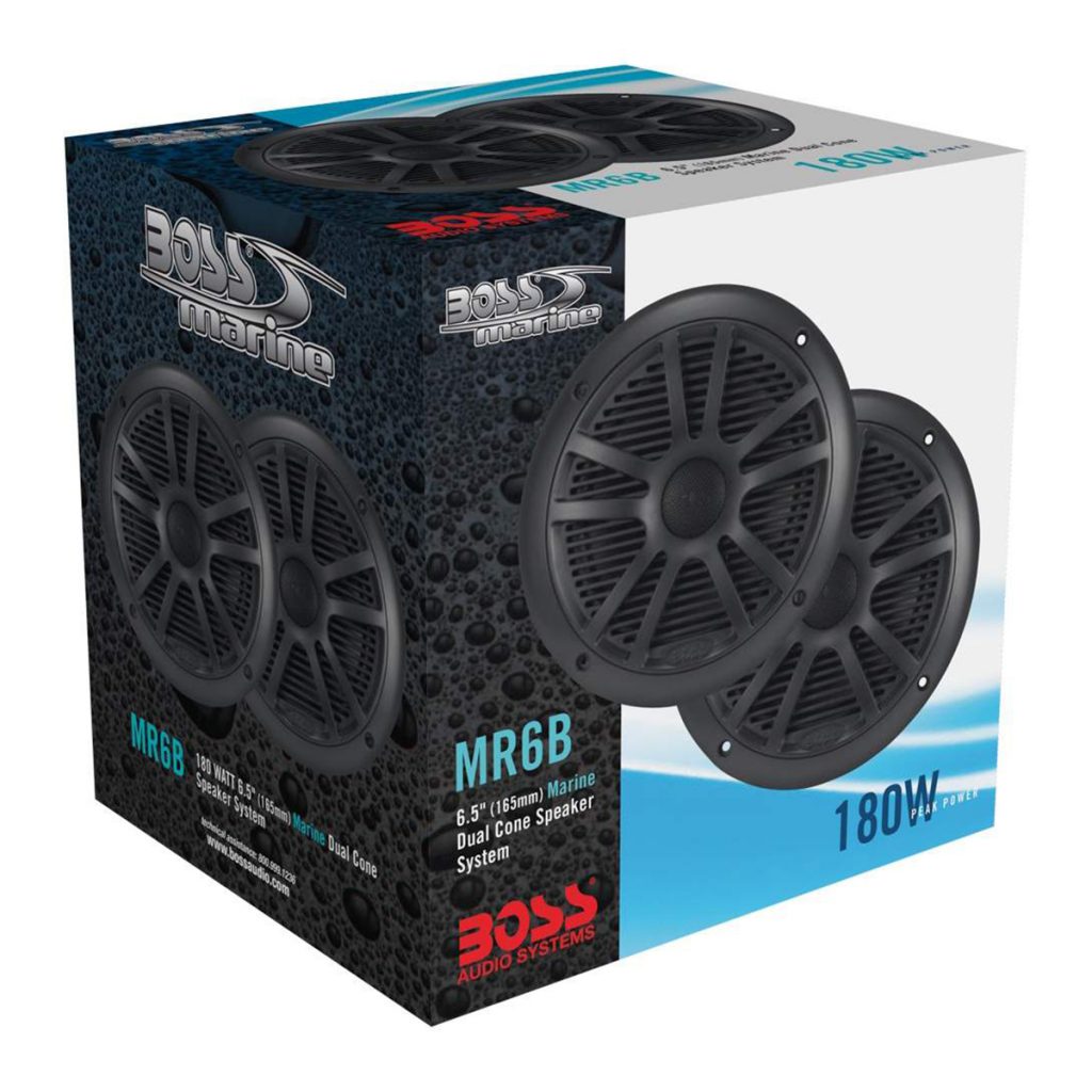 BOSS MARINE MGR450B + BR6B sound system